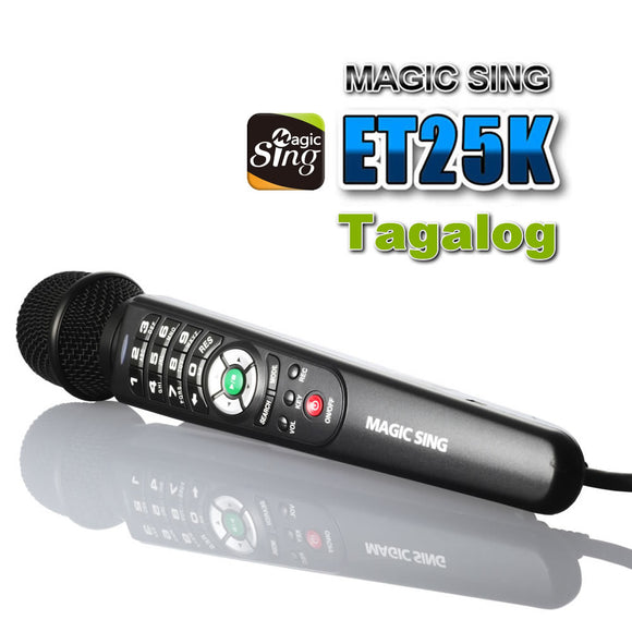 MAGIC SING MIC ET25K 2300 Tagalog English Song MICROPHONE FREE Carrying Bag