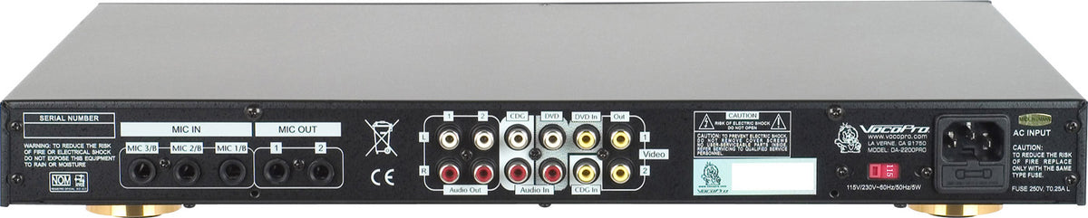 VOCOPRO DA-2200 PRO Professional Digital Key Control/Digital Echo Mixe ...