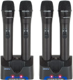 Vocopro UHF-5805 900MHz Pro Rechargeable 4-CH.UHF Wireless Microphone System