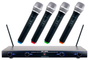 VOCOPRO VHF-4005 Four Channel Rechargeable VHF Wireless Microphone System